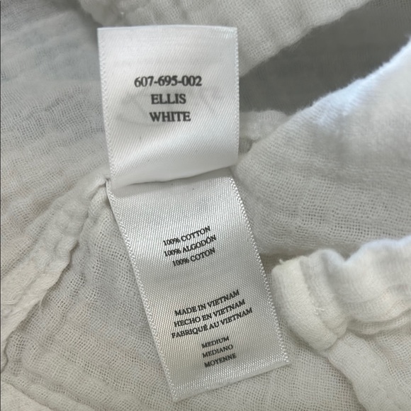 Rails Ellis White Gauze‎ Button Down Shirt Top Medium Lightweight Organic Cotton - Picture 15 of 16